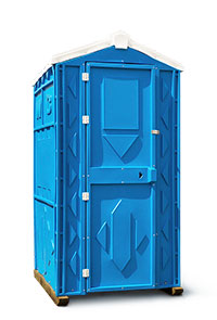 Новая синяя туалетная кабина «Стандарт Pro», продажа в Москве.